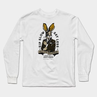 Mister Bourbon Jackalope: Drink Like A Gentleman Long Sleeve T-Shirt